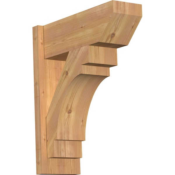 Ekena Millwork Merced Slat Smooth Outlooker, Western Red Cedar, 7 1/2"W x 20"D x 24"H OUT08X20X24MRC06SWR - main